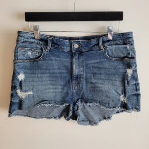 🎉H&M Blue Distressed Jean Shorts